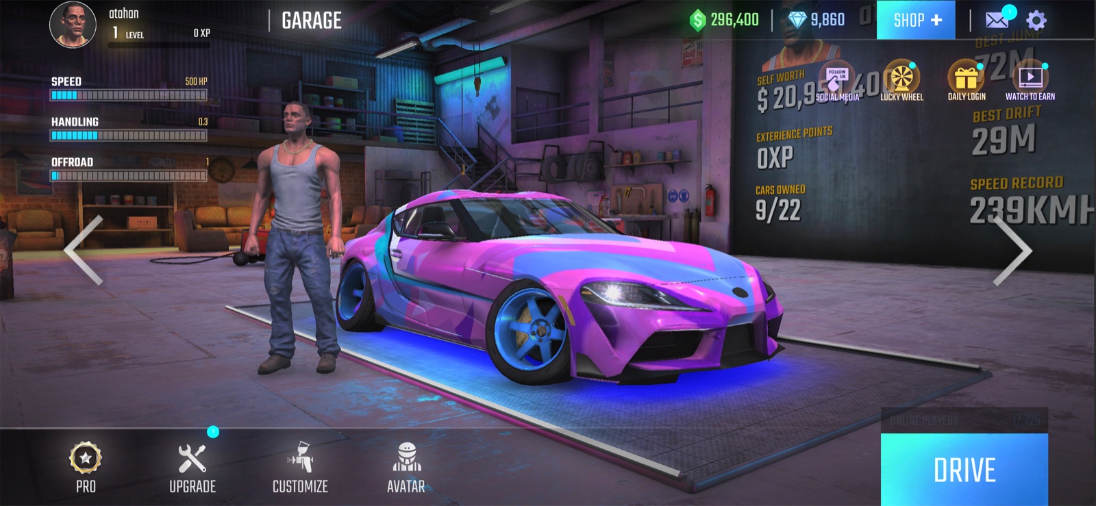 Ultimate Car Driving Simulator — garage and customization